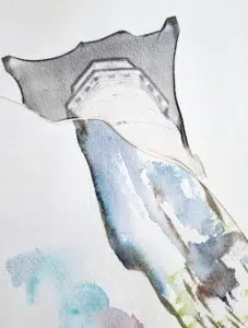 Sofortbildfilm Transfertechnik Mit Aquarell 01